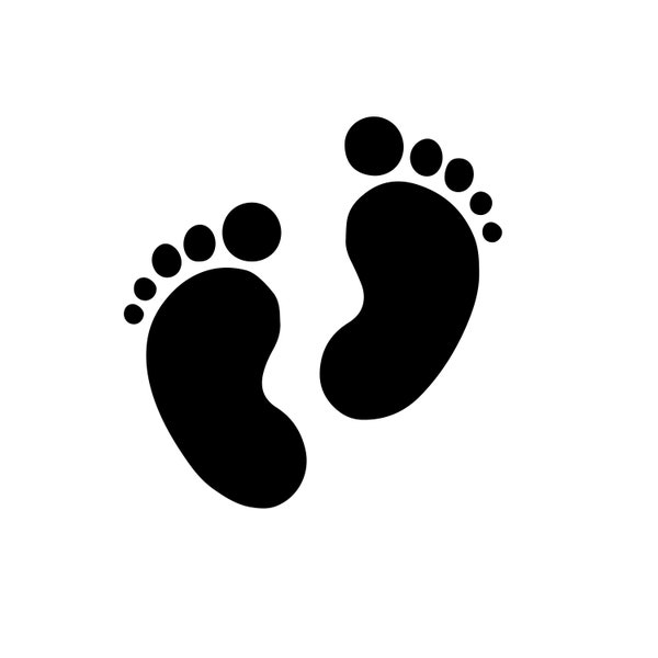 Baby Footprint  SVG Baby Feet SVG Baby Footprint Art Svg Baby First Footprint Svg Fathers Day Footprint Sign Svg Bunny Footprint SVG Png Eps