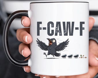 F-Caw-F Funny Chicken Camp-mok, 10oz geïsoleerde koffiekop met deksel, sarcastische haancadeau, roestvrijstalen reismok, campingcadeau - Nederland