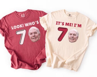 Camiseta personalizada para el 70 cumpleaños con foto: Camiseta personalizada para fiestas, Camiseta con foto de cumpleaños número 70, Conjunto grupal con nombre a juego, Los mejores recuerdos de cumpleaños