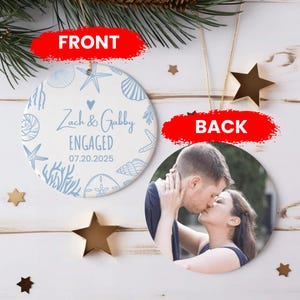 Décoration de fiançailles personnalisée, portrait personnalisé fiançailles avec photo, décoration de fiançailles juste fiancés, cadeau pour couple de jeunes mariés