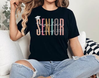 Camiseta de la clase de maestro de 2025, regalo de camiseta de último año de 2025, camiseta de último año de 2025, regalos de graduación universitaria para ella, regalos de graduación de la escuela secundaria
