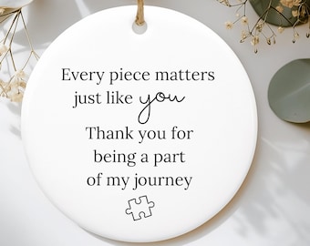 Personalisiertes Dankeschön Geschenk, Wertschätzungsgeschenk, Danke, dass Sie ein Teil meiner Reise sind, Geschenk für Kollegen, Lehrergeschenke, Geschenk für Freund