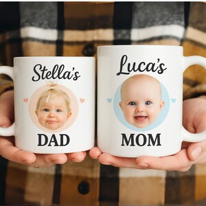 Custom Baby Face Mug, Personalized Baby Face Photo Coffee Mug, Custom Kids Photo Mothers Day Mug, Personalized Photo Mug For Dad