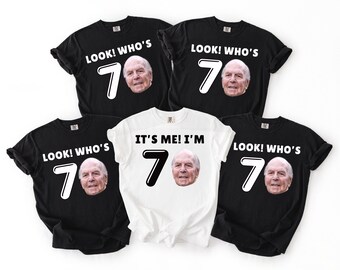 Camiseta personalizada para el 70 cumpleaños con foto: Camiseta personalizada para fiestas, Camiseta con foto de cumpleaños número 70, Conjunto grupal con nombre a juego, Los mejores recuerdos de cumpleaños