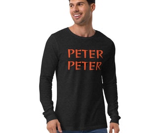 Peter Peter Pumpkin Eater Couple Costume Long Sleeve T-shirt FREE SHIPPING