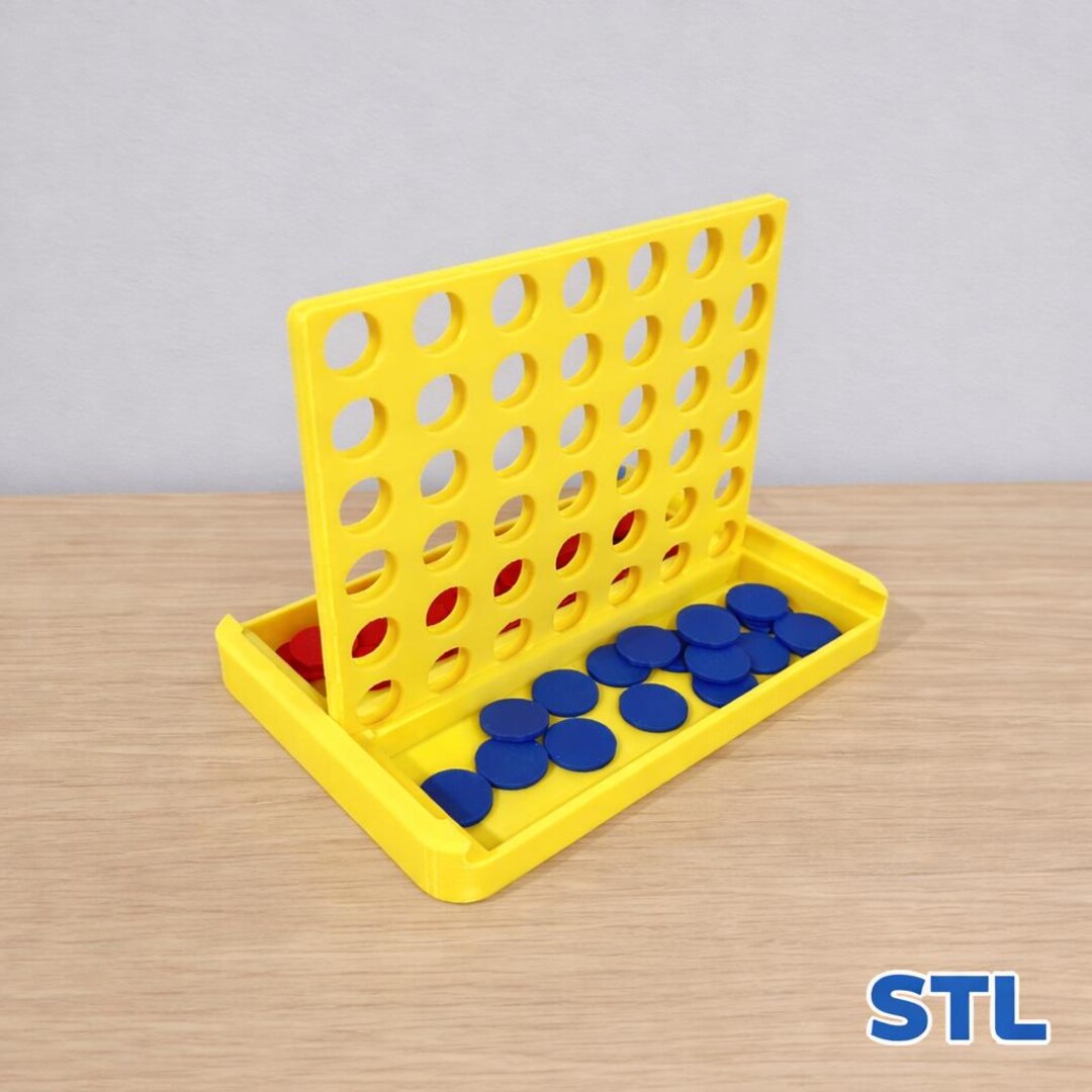 Connect 4 Game | 3D STL File - Etsy