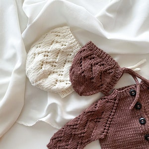 PDF Knitting pattern –  Baby/children bonnet