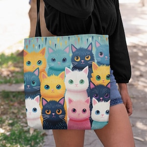 Cat Tote Bag, Ideal for Cat Lovers