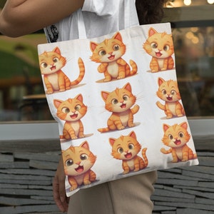 Cat Tote Bag - Stylish and Practical, Perfect Gift for Cat Lovers