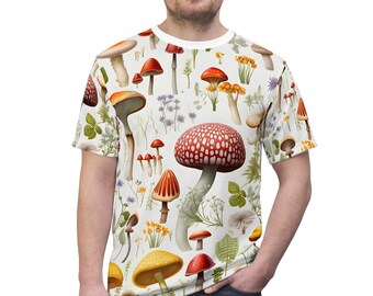 Cottagecore Mushroom T-Shirt: Retro Unisex Tee