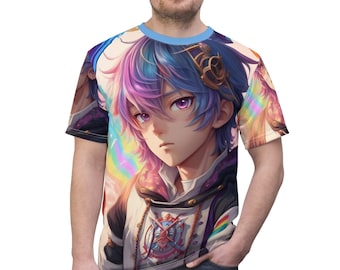 T-shirt garçon anime - Style manga coloré