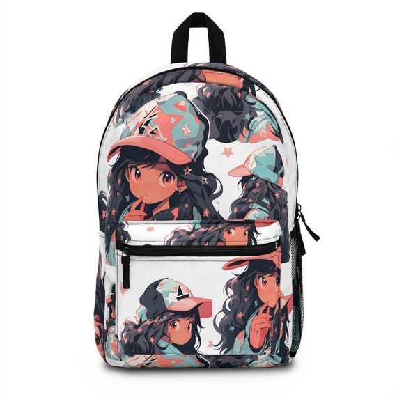 Kawaii Anime Girl Backpack: Waterproof School Bag