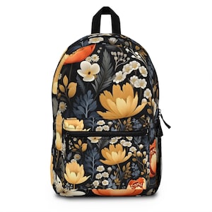 Unique Boho Backpack with Floral Pattern - Perfect for Everyday Use