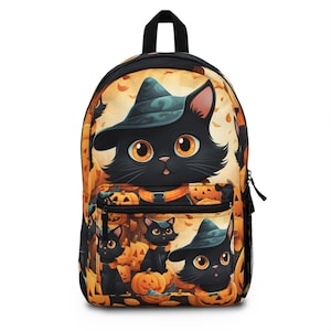 Halloween Cat Backpack - A Must-Have for Cat Lovers and Back-to-School