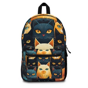 Meow-tastic Cute Cat Backpack - A Must-Have for Feline Fanatics