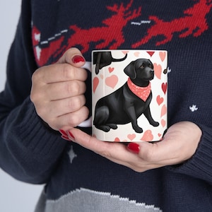 Heartwarming Black Lab Mug: Ideal Gift for Dog Enthusiasts!&quot;