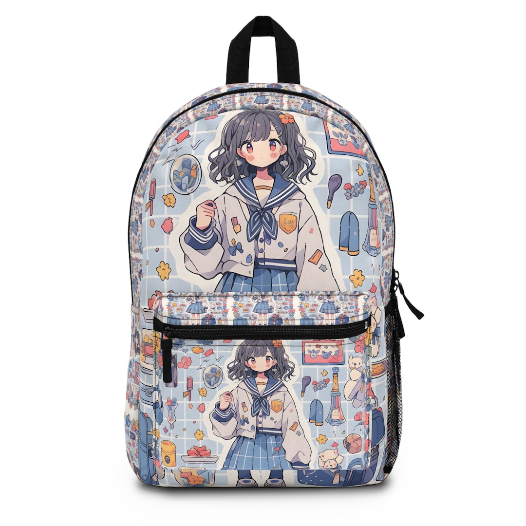 Kawaii Anime Girl Backpack Cool Backpack Back to School Etsy