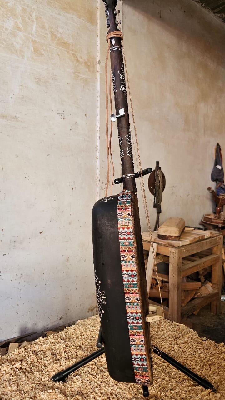 Handmade Moroccan Gnawa Guembri: Camel Leather & Willow Wood Bass ...