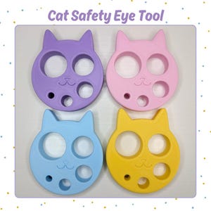 Cat Safety Eye Installer Tool: Crochet Amigurumi Eye Setter