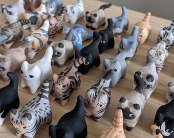 Custom ceramic cat figurine