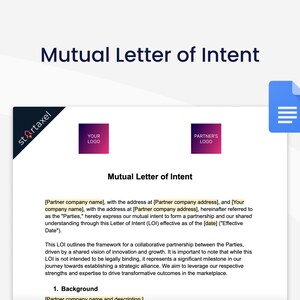 Modelo de Carta Mútua de Intenções