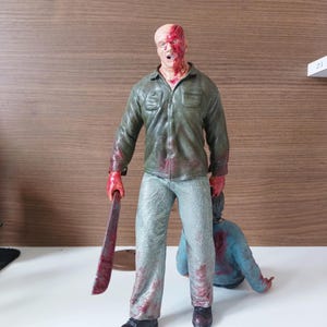 Jason Voorhees 3D Printed Figure – Friday the 13th Horror Movie Collectible – Handmade Halloween Decor & Fan Gift