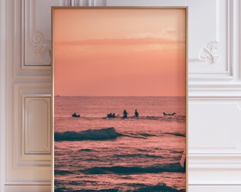 Surf Poster, Beachy Room Decor, Meet Me at the Beach, Polaroid Print, Vintage Surf Poster, Surfboard Wall Art, Beachy Wall Art, Surf Posters