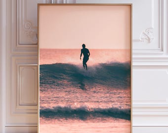 Surf Poster, Beachy Room Decor, Meet Me at the Beach, Polaroid Print, Vintage Surf Poster, Surfboard Wall Art, Surfing Poster, Surf Posters