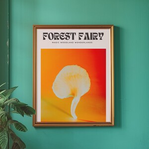 Waldfee-zauberhaftes Wunderland, Pilz Poster, Pilz Poster, Dopamin Dekor, Pilz, Wohnkultur, Pilz Print, Psychedelique