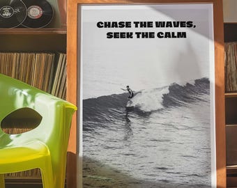 Surf Poster, Beachy Room Decor, Vintage Surf Poster, Meet Me at the Beach, Surfboard Wall Art, Surf Wall Art, Beachy Prints