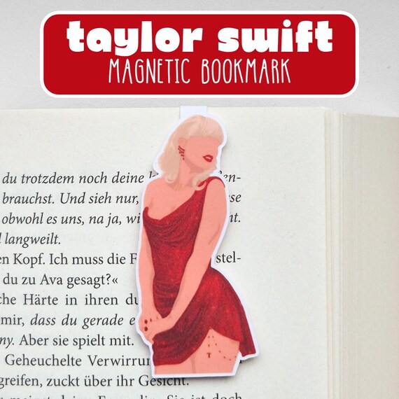 Taylor Swift magnetische Lesezeichen für Swifties und Buchliebhaber | Geschenk | Klapplesezeichen Bücherwurm | Grammys