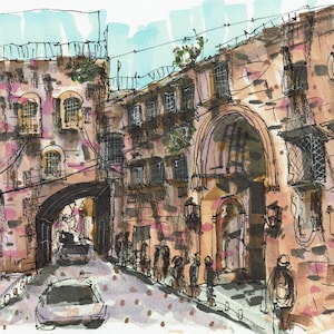 Jerusalem Old City Painting original