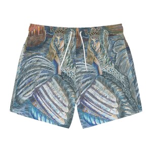 Swim Trunks Angel drawing (AOP)