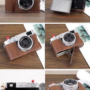 Fujifilm X100VI, custodia protettiva vintage in pelle PU, borsa per fotocamera