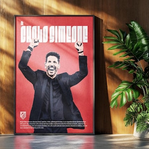 Simeone Poster Atletico Madrid - Football