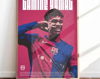 Lamine Yamal Poster: FC Barcelona Football Art (Digital Download - No physical product)