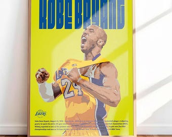 Kobe Bryant Lakers Art: NBA Legend Poster (Digital Download-No physical product)