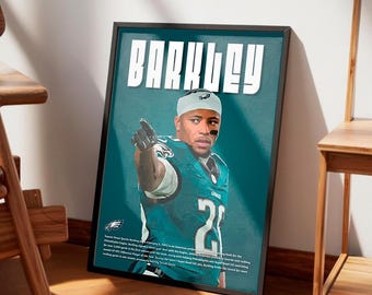 Barkley Poster: NFL Wall Art (Digital Download, no physical product) Philadelphia Eagles Football