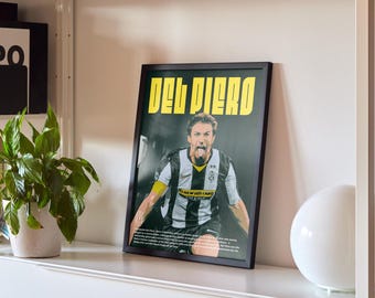 Del Piero Juventus Poster: Italian Football Art (Digital Download)