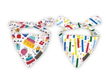 Dog Bandanas BDAY Cake | Candles | Birthday Cake Collection (2 Pack)