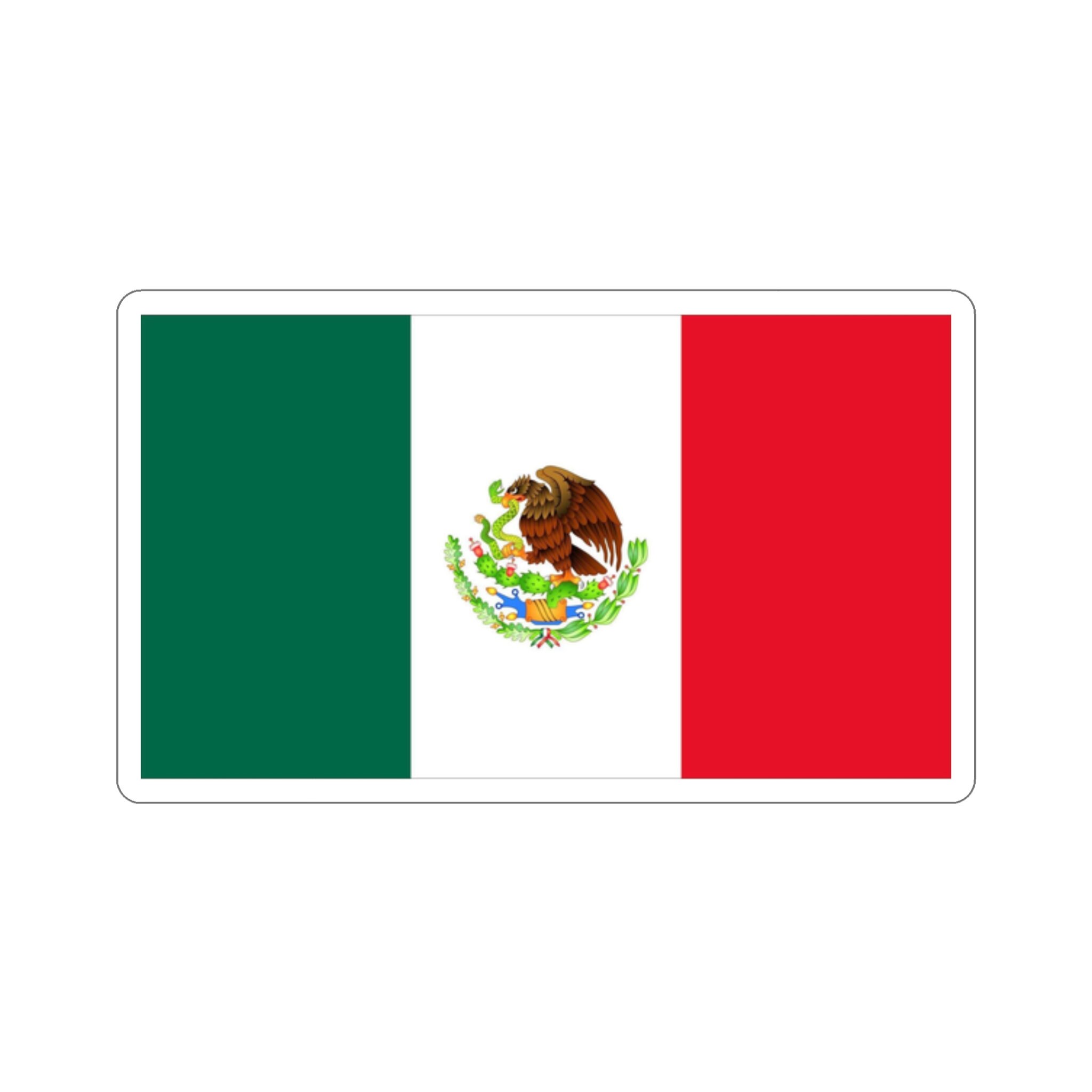 Mexico Flag Decal Sticker - Mexican Flags Shield Shape Reflective Vinyl