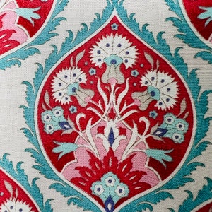 Rare, out of print, Tilda quilt collection, Bon Voyage Collection, Flowerleaf Red 100253