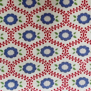 Rare, out of print, Tilda quilt collection, Bon Voyage Collection, Elsie Red 100259