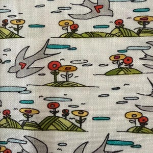 Bubbies Buttons and Bloom Little Birds Angel food cake Windom fabric fat quarter