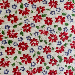 Rare, out of print, Tilda quilt collection, Bon Voyage Collection, Lilit Red 100258
