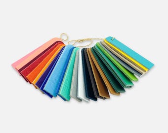 Leather colour samples
