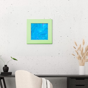Caribbean Dream - Abstract Painting - Blue and Green Fluid Art - Dynamic Wall Decor