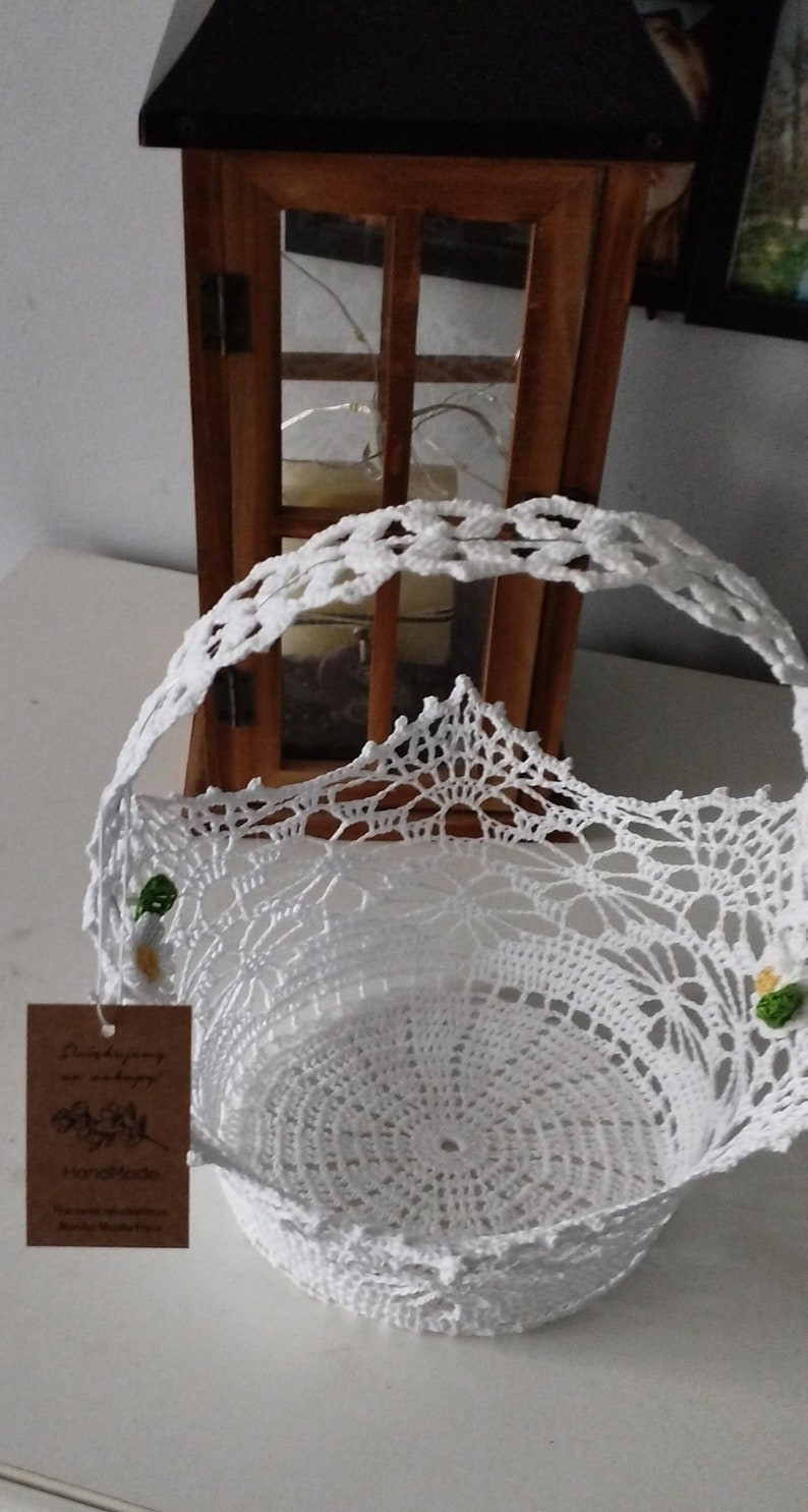 Handmade Easter basket, holidays, decorations image 1