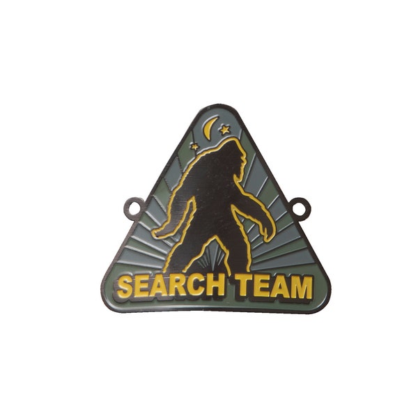 Medallón de senderismo del equipo de búsqueda de Bigfoot