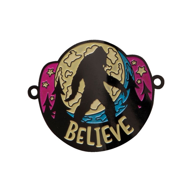 Believe in Bigfoot Hiking Medallion